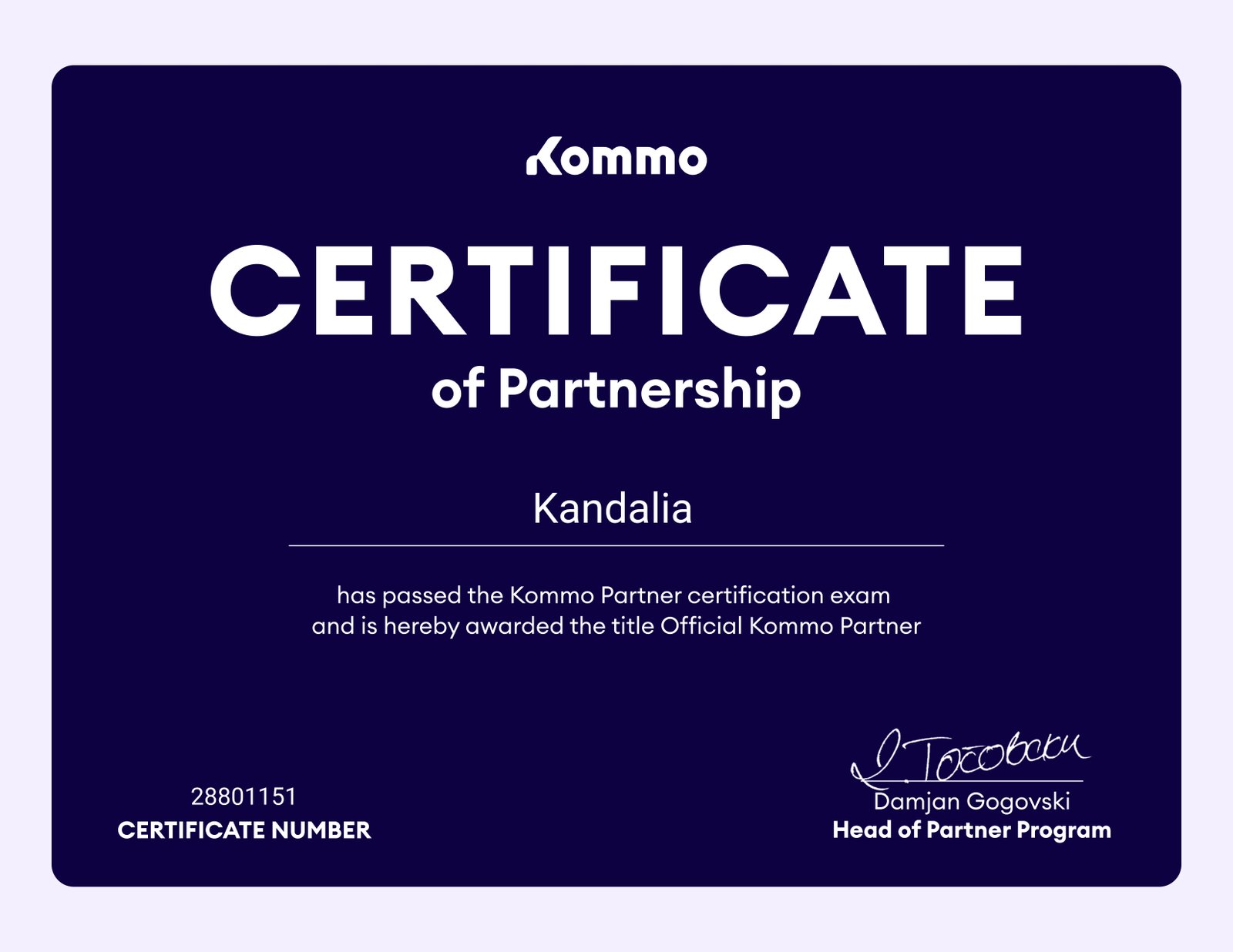 partner kommo - Kandalia Agencia de Marketing